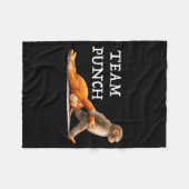Team Punch Baby Monkey Fleece Deken (Voorkant (Horizontaal))