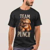 Team Punch Baby Monkey Punch Virale Meme T-shirt (Voorkant)