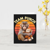 Team Punch Monkey Knuffel Retro Zon Kaart (Gele Bloem)