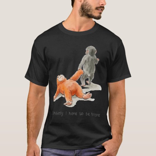 Team Punch Monkey Ondersteuningsteam Kunst T-shirt (Voorkant)