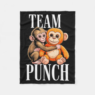 Team punch - schattige baby aap Team punch - schat Fleece Deken