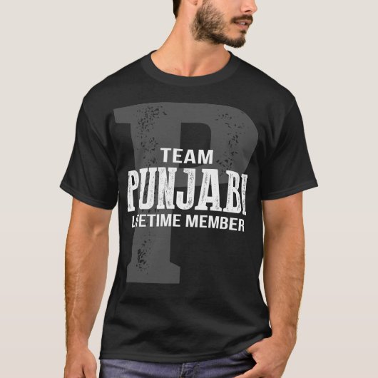Team PUNJABI Levenslang Lid T-shirt (Voorkant)