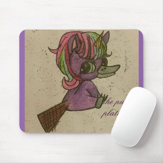 Team Purkle Platicorns 2016 Muismat (Met muis)