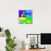 Team Puzzel Poster Print (Thuiskantoor)