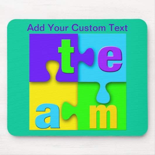 Team Puzzle Mousepad Muismat (Voorkant)