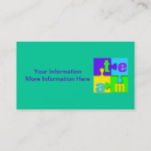 Team Puzzle Visitekaartjes (Achterkant)