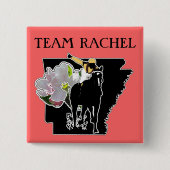 Team Rachel Apple Blossom Showdown Button (Voorkant)