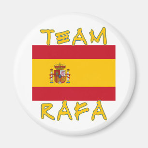Team Rafa met Spaanse vlag Magneet