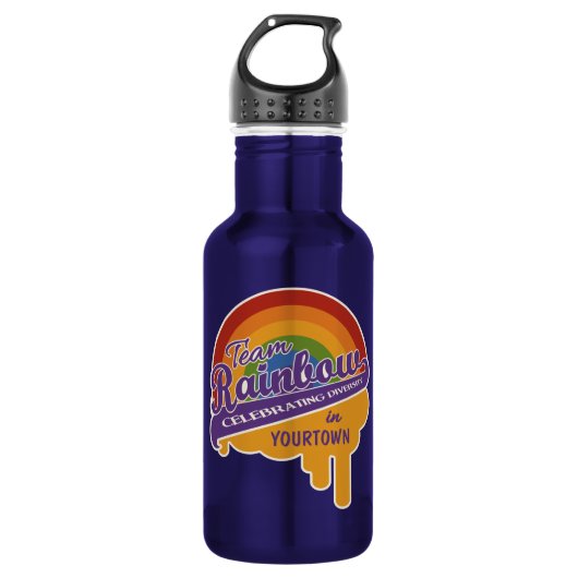 Team Rainbow, aangepast Waterfles (Voorkant)