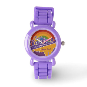 Team Rainbow aangepaste horloges