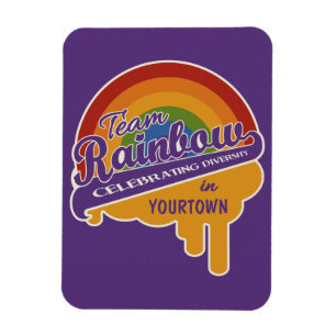 Team Rainbow aangepaste magneet