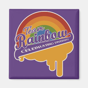 Team Rainbow aangepaste magneet