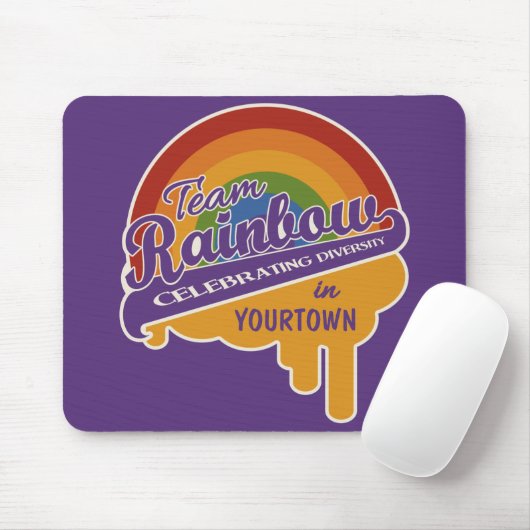 Team Rainbow aangepaste mousepad Muismat (Met muis)