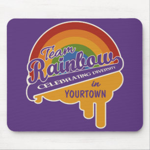 Team Rainbow aangepaste mousepad Muismat