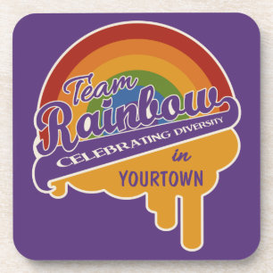 Team Rainbow aangepaste onderzetters