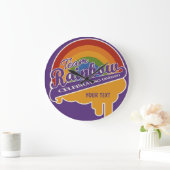 Team Rainbow aangepaste wandklok (Huis)