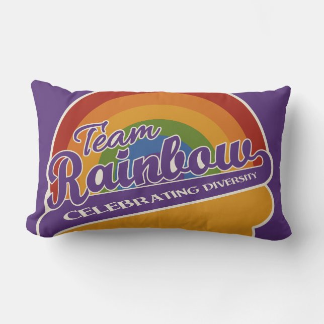 Team Rainbow, aangepaste worpen kussen (Voorkant)