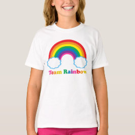 Team Rainbow Cute Colorful Kinder T-shirt