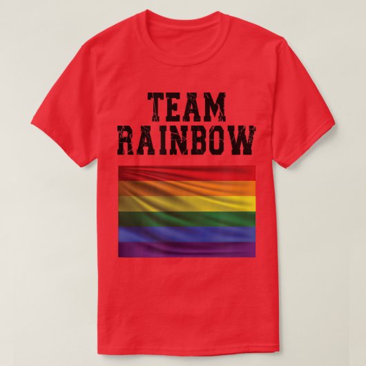 Team Rainbow, LGBTQ, LGBT, Gay-Pride T-Shirt (Design voorkant)