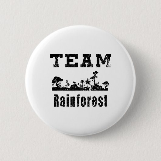 Team Rainforest Earth Day  Ronde Button 5,7 Cm (Voorkant)