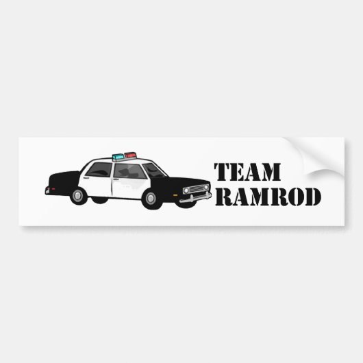 Team Ramrod Bumpersticker (Voorkant)