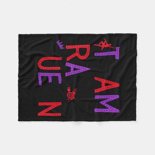 Team Rat Queen Nutcracker Ballet Christmas Womens  Fleece Deken (Voorkant (Horizontaal))