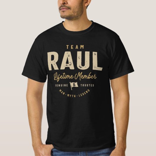 Team Raul Lifetime Lid Persoonlijke naam T-shirt (Voorkant)