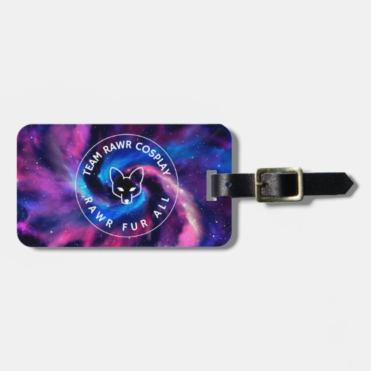 Team Rawr Galaxy Bagagelabel (Voorkant horizontaal)
