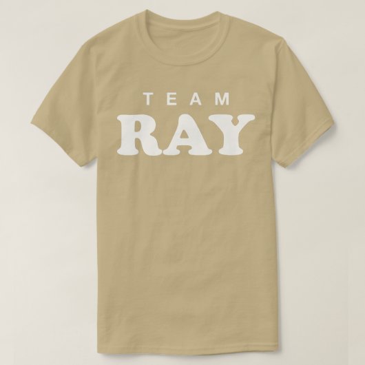 Team Ray Persoonlijke familienaam Bride Groom Fami T-shirt (Design voorkant)