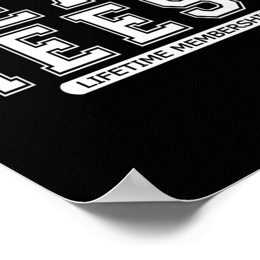 Team Reese Family Surname Reunion Crew Member Gift Poster (Hoek)