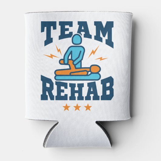 Team Rehab Physical Therapist Squad Personage Team Blikjeskoeler (Voorkant)