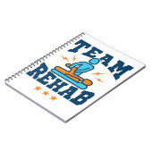 Team Rehab Physical Therapist Squad Personage Team Notitieboek (Linkerzijde)