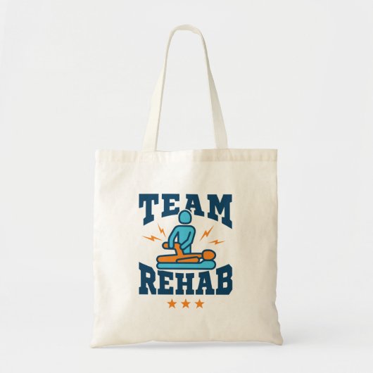 Team Rehab Physical Therapist Squad Personage Team Tote Bag (Voorkant)