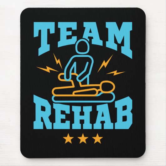Team Rehab Rehabilitation Physical Therapy Muismat (Voorkant)