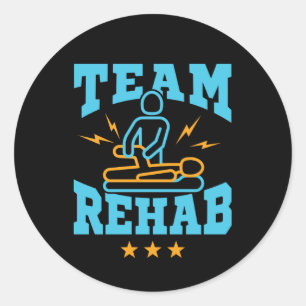 Team Rehab Rehabilitation Physical Therapy Ronde Sticker