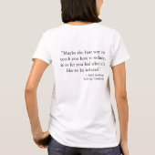 Team Reid/seduction quote T-shirt (Achterkant)