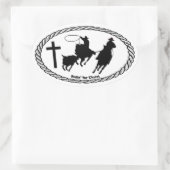 Team reping Cross Euro Style Ovale Sticker (Tas)