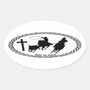 Team reping Cross Euro Style Ovale Sticker
