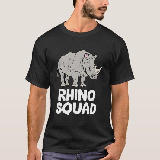 Team Rhino Rhino Squad Love Rhinoceros T-shirt (Voorkant)