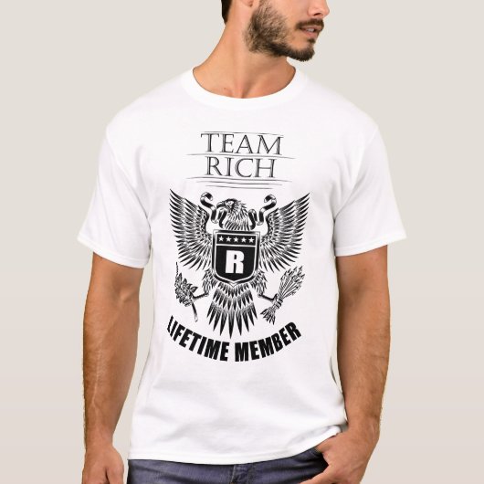 Team Rich Lifetime-lid T-shirt (Voorkant)