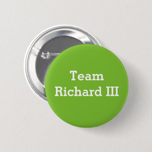 Team Richard III badge Ronde Button 5,7 Cm (Voorkant /achterkant)