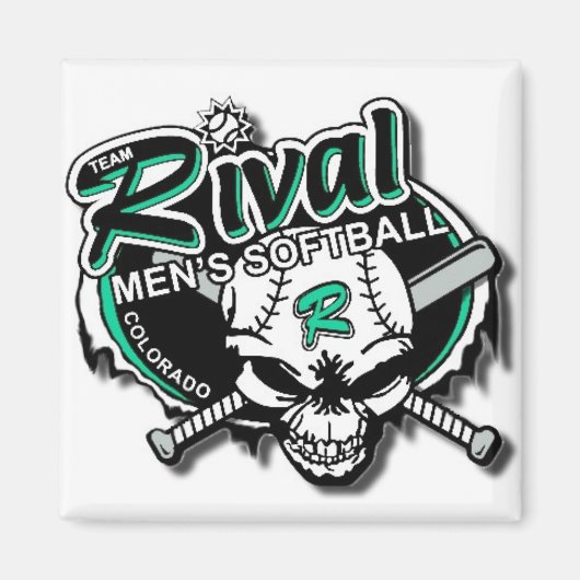 Team rivaal softbal magneet (Voorkant)