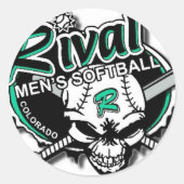 Team rivaal softbal Stickers (Voorkant)