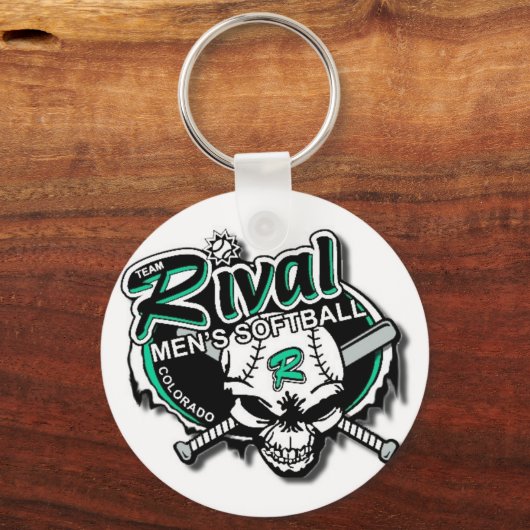 Team Rival Softball Sleutelhanger (Voorkant)