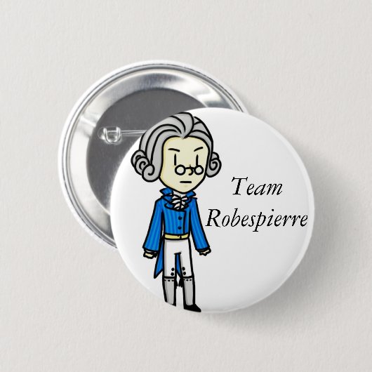 Team Robespierre Pin Ronde Button 5,7 Cm (Voorkant /achterkant)