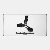 Team Rock Paper Scissors Hand Game Beslisser Bureaumat (Voorkant)