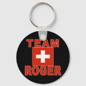 Team Roger met Zwitserse vlag Sleutelhanger (Voorkant)