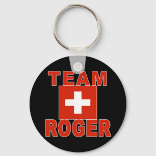Team Roger met Zwitserse vlag Sleutelhanger