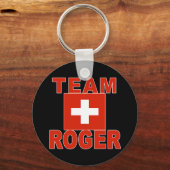 Team Roger met Zwitserse vlag Sleutelhanger (Voorkant)