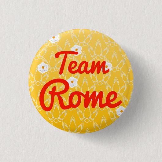 Team Rome Ronde Button 3,2 Cm (Voorkant)